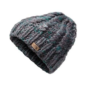 The North Face Accessories - The North Face Women's Chunky Beanie Black/Green The North Face Accessories - The North Face Women's Chunky Beanie Black/Green